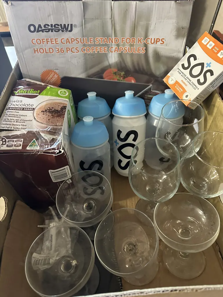 Coffee Capsule Stand, SOS Drink Bottles, Vita Diet Weight Loss Shake Etc Image 1++