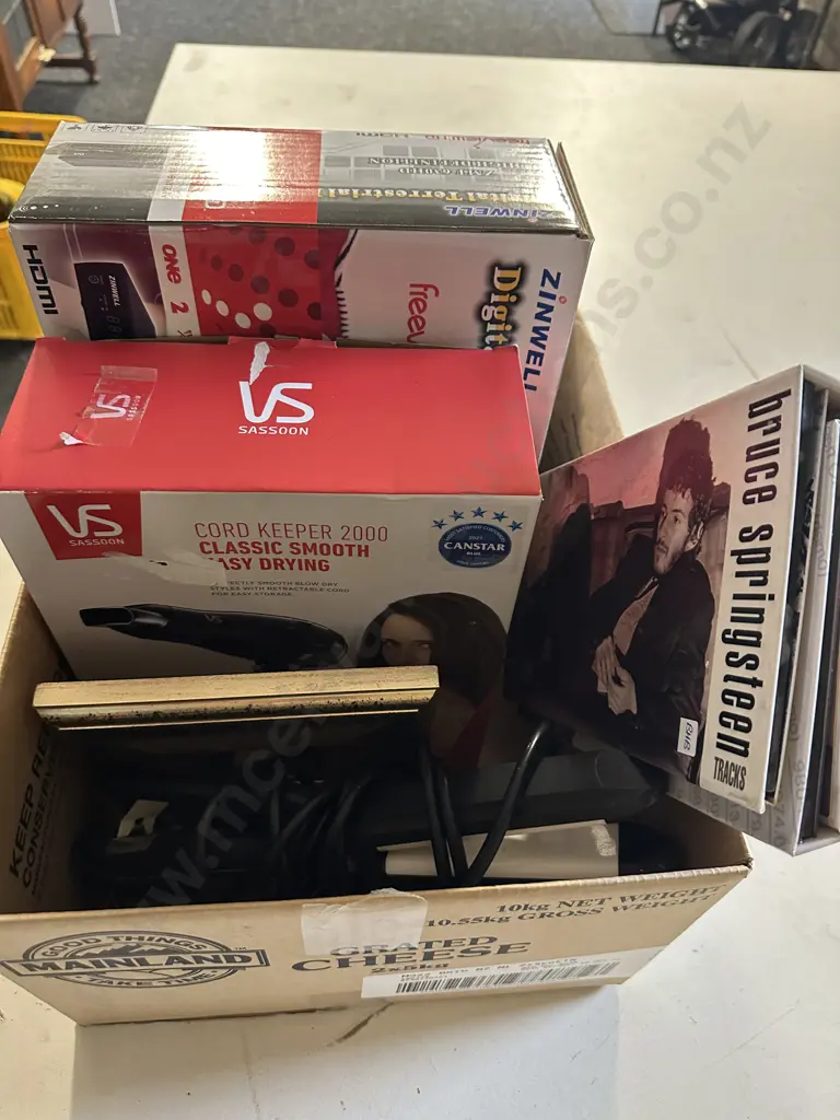 Selection Of Items Including Freeview, Dryer, Straightners, Cds etc Image 1++