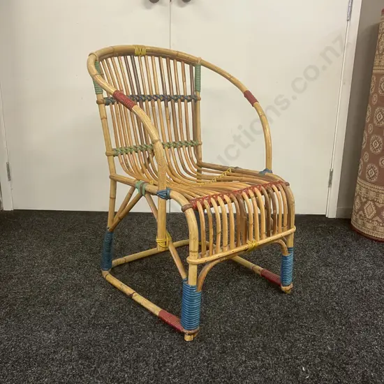 Stunning Carnival Cane Armchair. H83 W59.5 D67cm