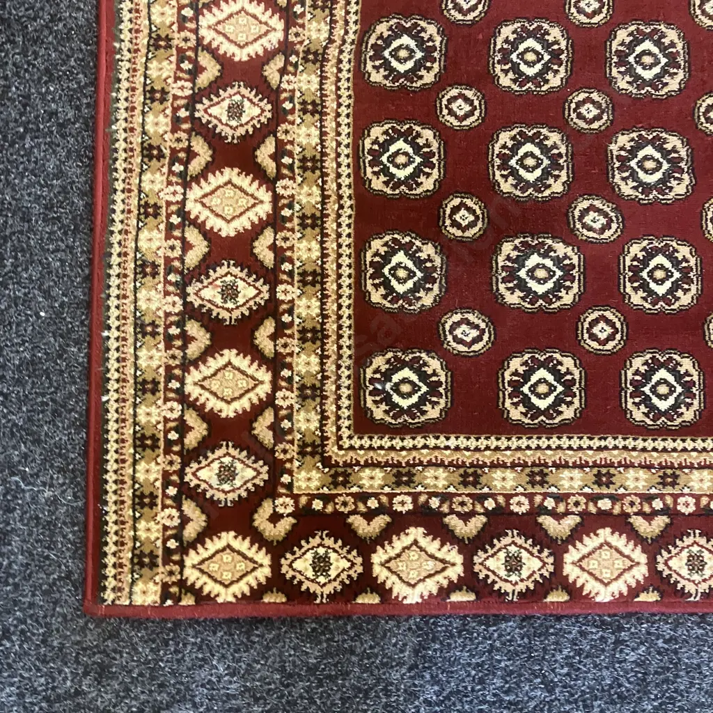 Turkish Rug Floor Runner - 100 x 300cm Red Image 1++
