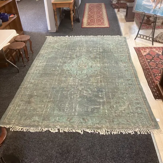LUCA Green Toned Area Rug. 296 x 198cm