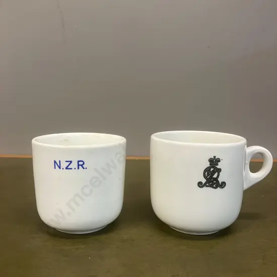 Maddock England New Zealand Railways Cups x 2