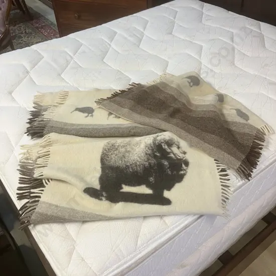 Kiwi & Merino Patterned Small Travel Rugs