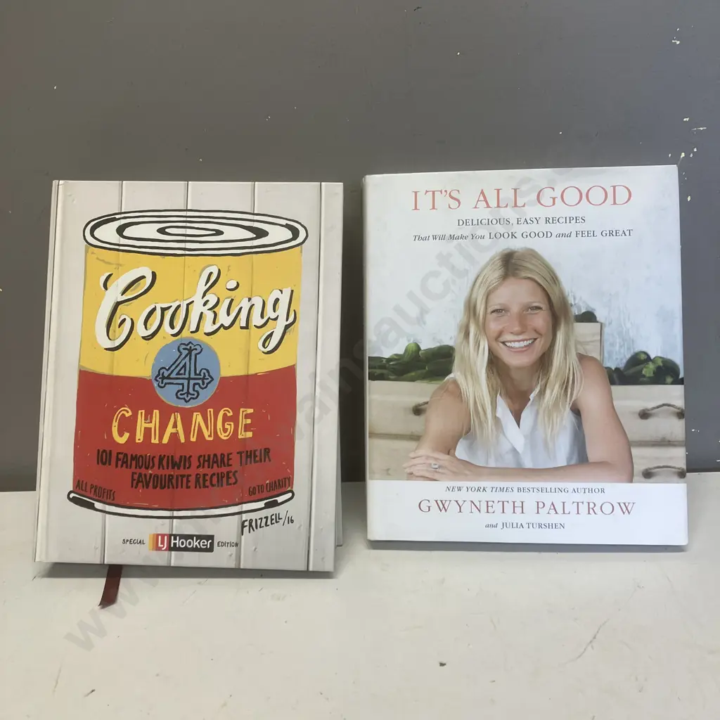 Cookbooks - Cooking 4 Change: 101 Famous Kiwis Share Their Favourite Recipes & Gwyneth Paltrow Its All Good Image 1++