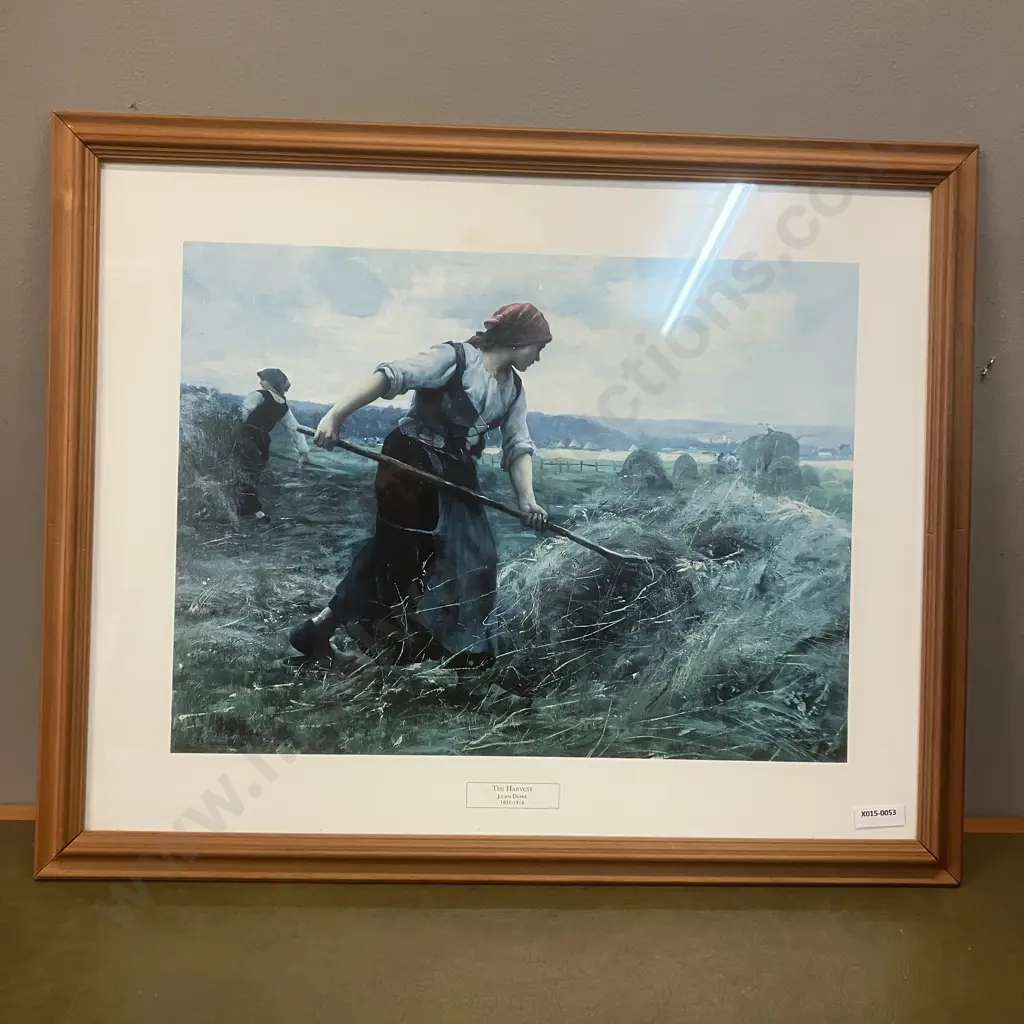 Vintage Framed Print - The Harvest Julien Dupre. 45 x 56cm Image 1++