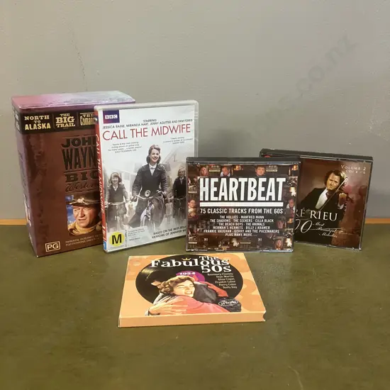 John Wayne: Big Westerns Collection & Call The Midwife DVDs With 3 Music CDs