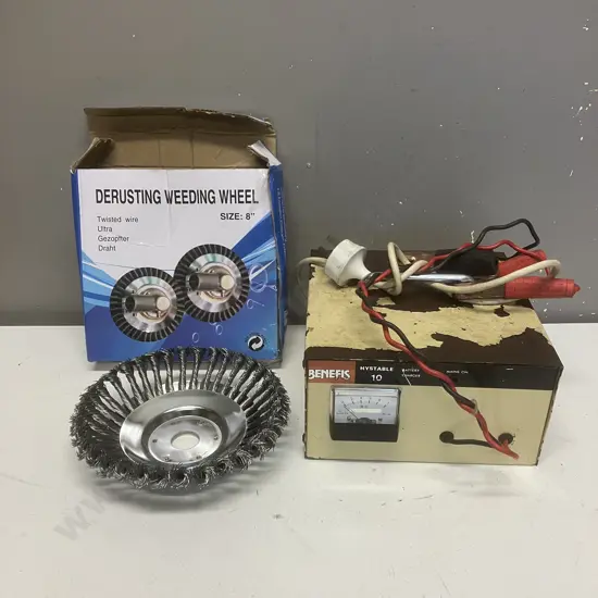 Benefis Hystable 10 Battery Charger No2214 With Derusting Weeding Wheel