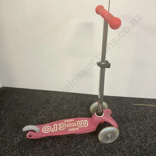 Pink Micro Mini 3 Wheel Scooter
