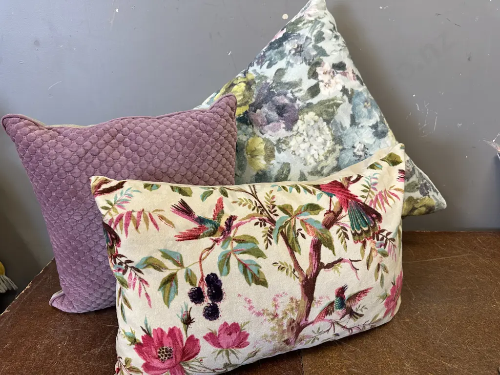 Selection Of Cushions Floral & Native Detail Image 1++