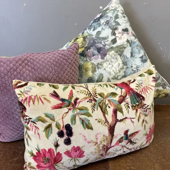 Selection Of Cushions Floral & Native Detail