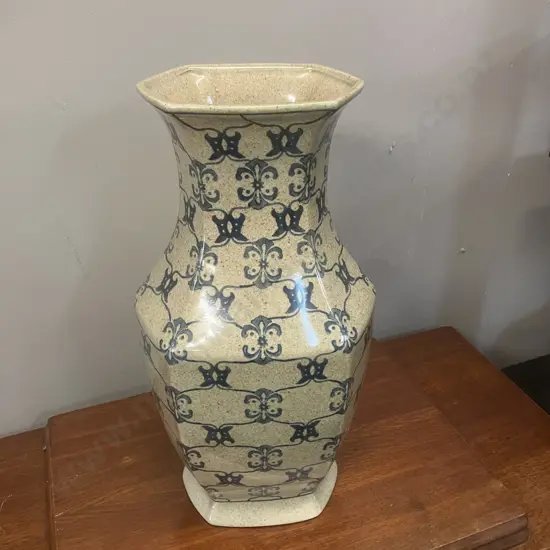 Chinese Hexagonal Vase Stamped On Base. H46cm