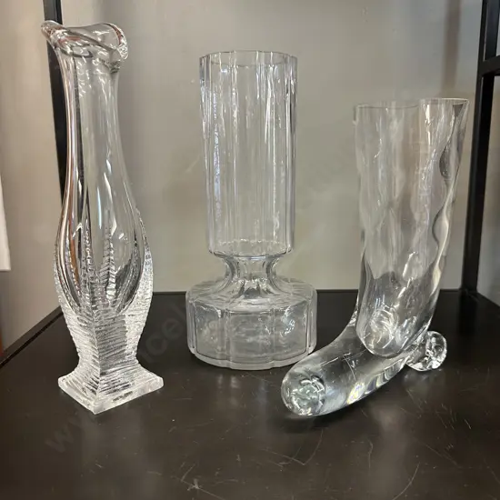 Art Glass Vases x3 Including Svend Jensen