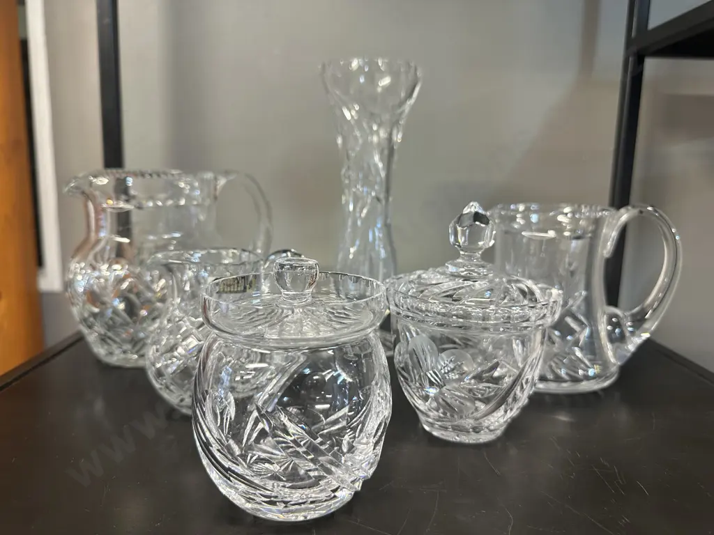 Selection Of Crystal Items Including Webb Corbett, Julia Etc Image 1++