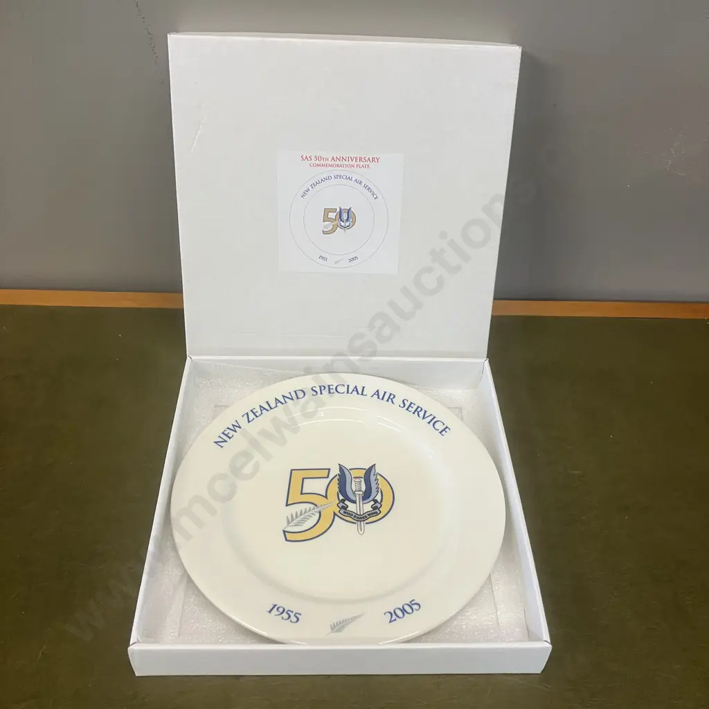 SAS 50th Anniversary Commemoration Plate - New Zealand Special Air Service 1955 - 2005 Image 1++