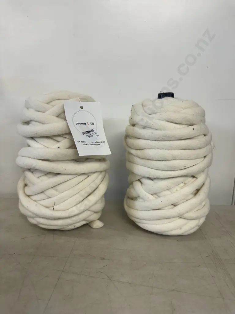 Pump & Co Arts & Crafts White Wool X2 Image 1++