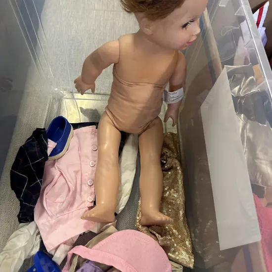 Assorted Dolls, Clothing Etc