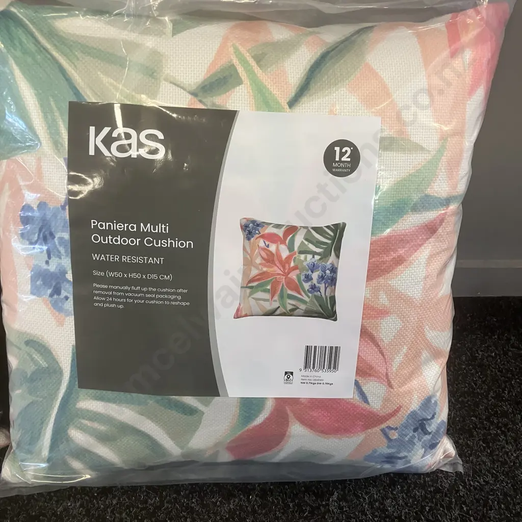 Three New Kas Paniera Multi Water Resistant Outdoor Cushions. 50 x 50 x 15cm Image 1++