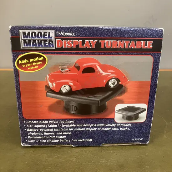 Model Maker Hobbico Display Turntable Auto Motorized for 1/24 or 1/64