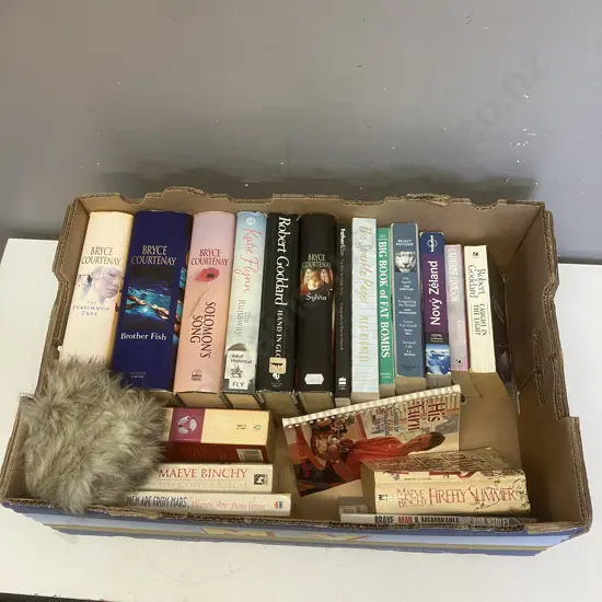 Box Lot Books, Faux Fur Collar
