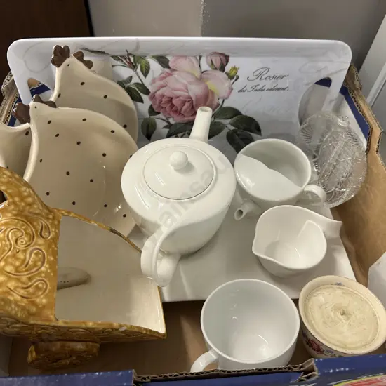 Assorted China Items Including Teaware Etc