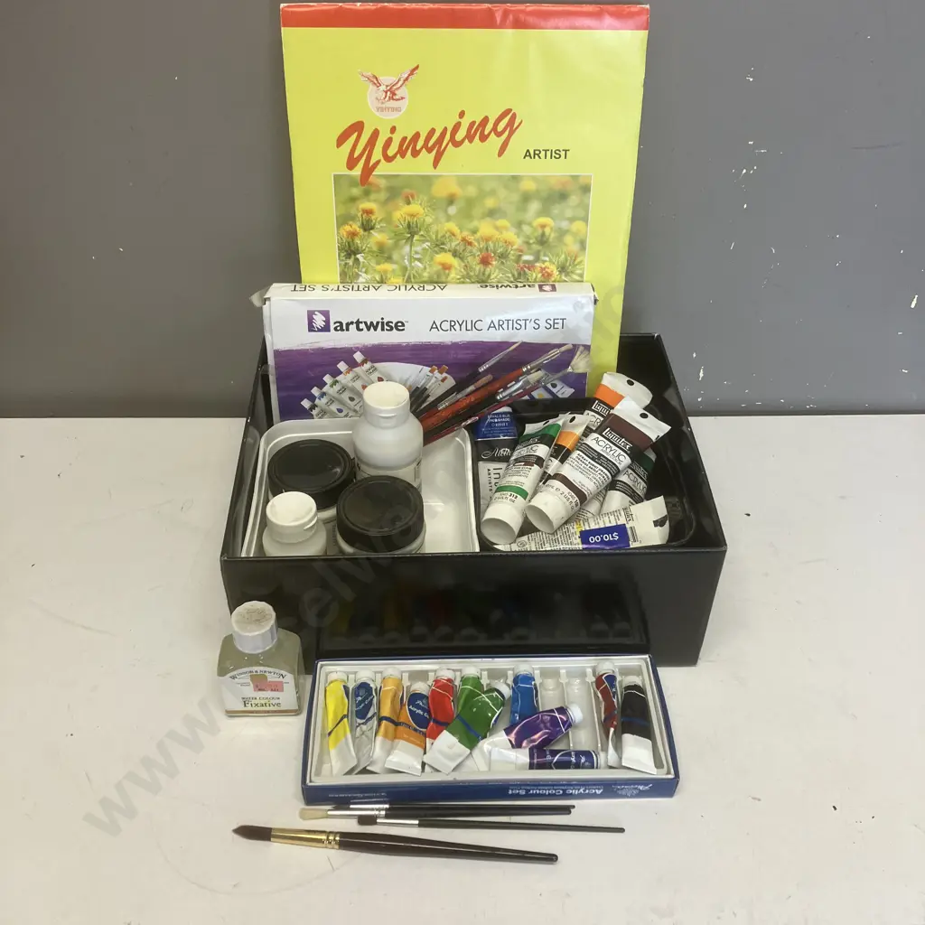 Assorted Art Supplies - Acrylic Image 1++