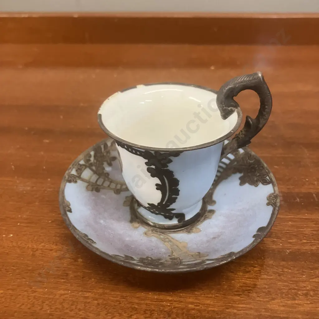 Rare Antique Nathan Dohrmann & Co. San Francisco Teacup With Saucer (Pre 1905?) Image 1++