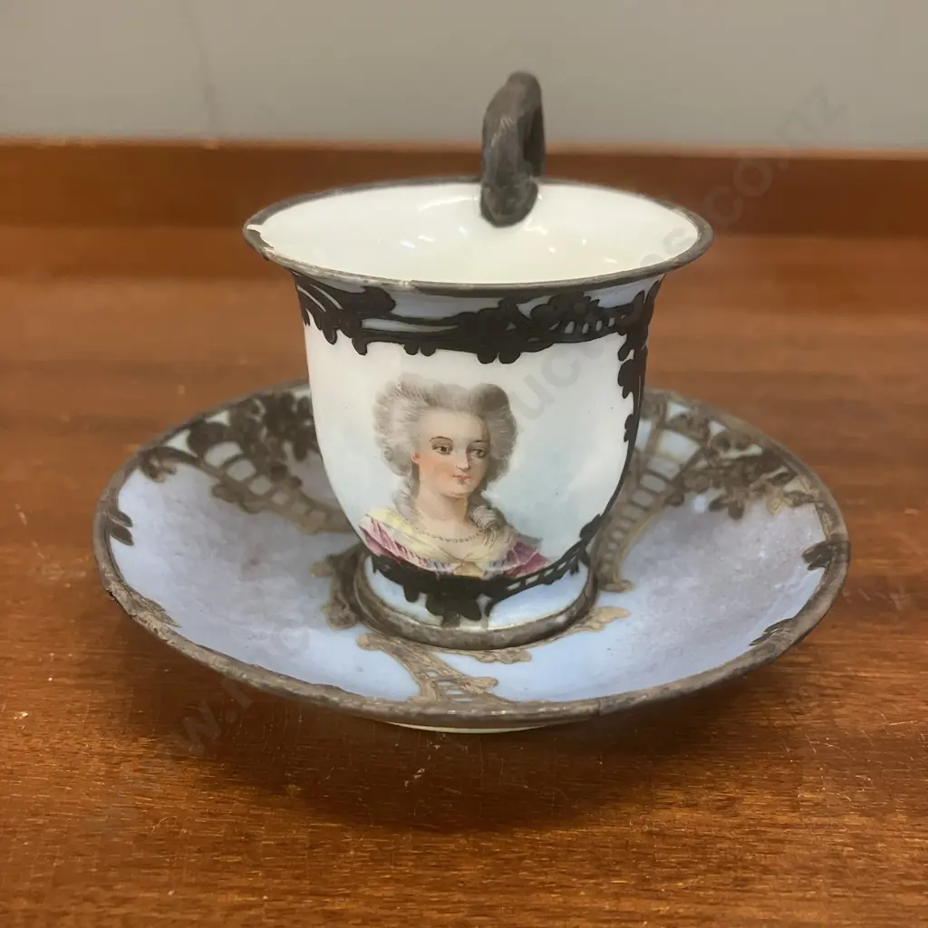 Rare Antique Nathan Dohrmann & Co. San Francisco Teacup With Saucer (Pre 1905?) Image 1++