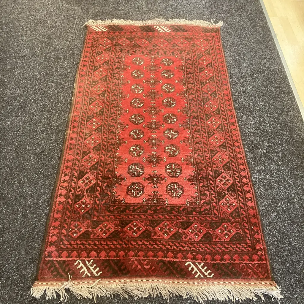 Persian Floor Runner - Reds & Blacks 196 x 104cm Image 1++