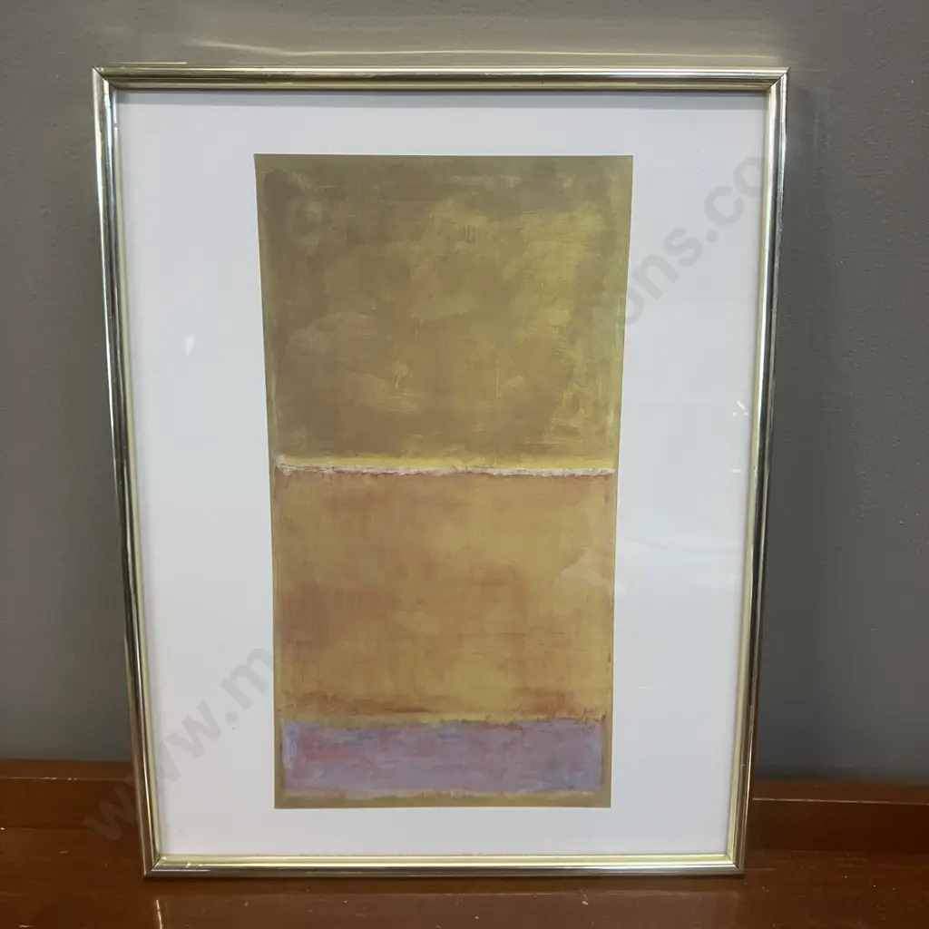 Framed Tate Print Mark Rothko Untitled C.1950-2. 36 x 28.5cm Image 1++