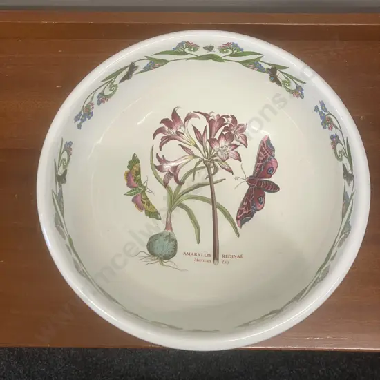 Portmeirion Botanic Garden Amaryllis Reginae Mexican Lily Large 26cm Bowl. Susan Williams Ellis 1972 England