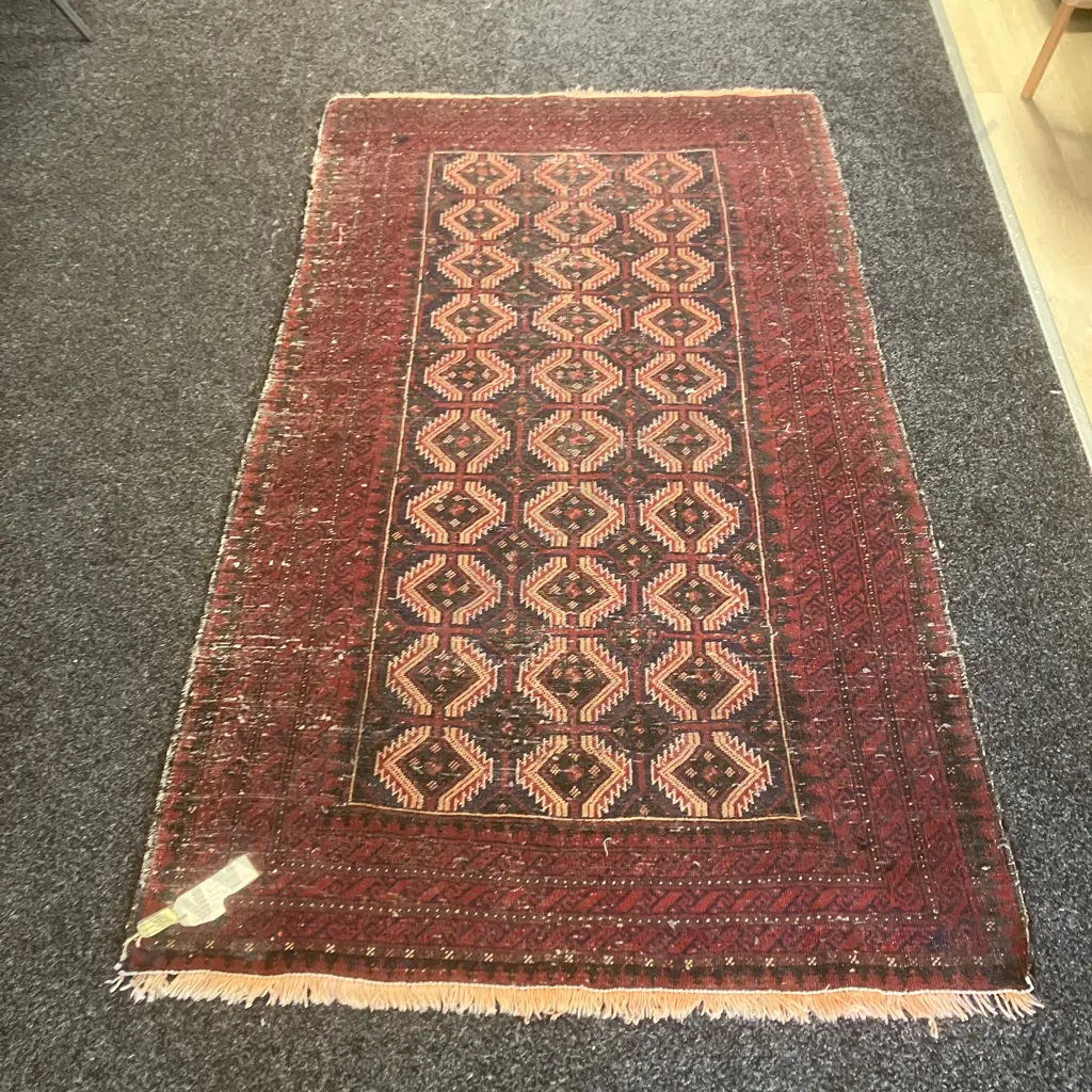 Persian Balouche Tribal Red Ground Rug 205 x 112cm Image 1++