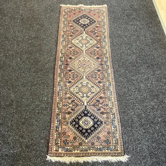 Persian Floor Runner - Browns & Blues 167 x 55cm