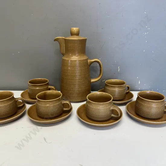 Vintage English Denby Langley Canterbury Duos x6