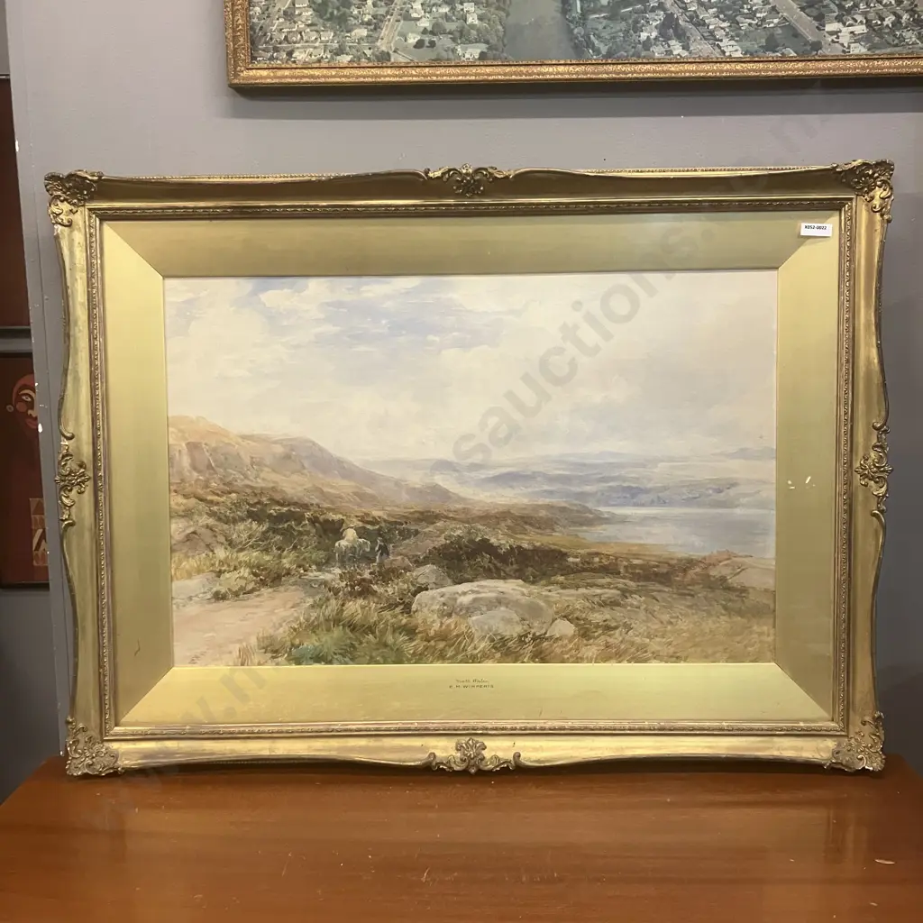 EM. Wimperis Original Watercolour - North Wales (Near Lake Bala). Signed & Dated 86. 60 x 83cmcm Image 1++