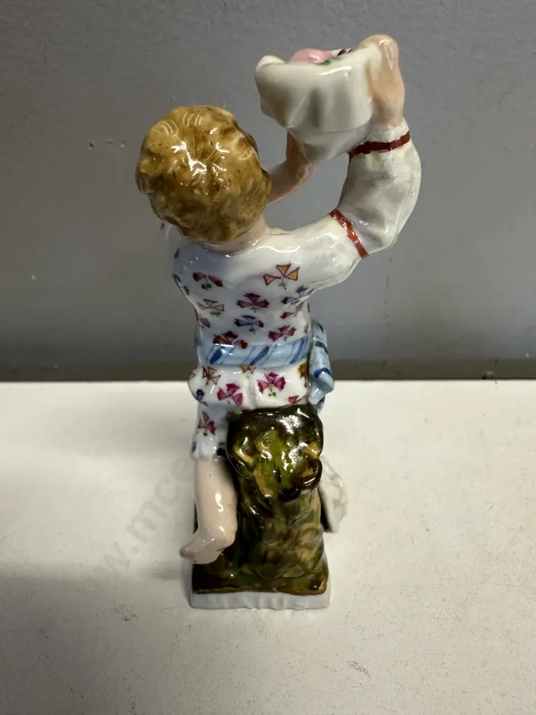 Antique Meissen Style Figurine Malus H10.5cm. Image 1++