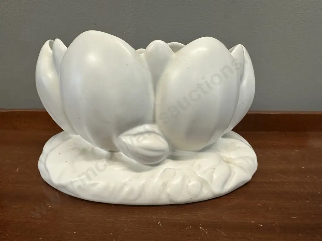 English Royal Staffordshire By Clarice Cliff Water Lily/Lotus Vase #973 H12,W22cm. Image 1++