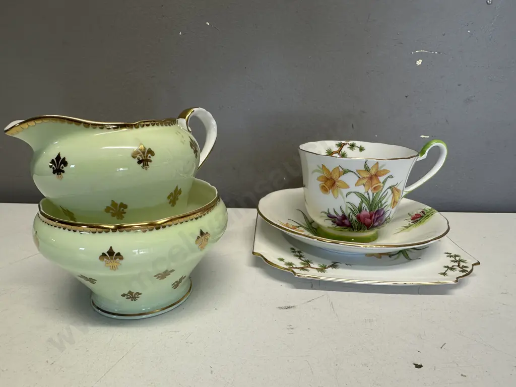 China Items Including Aynsley Trio Daffodil Detail Etc Image 1++