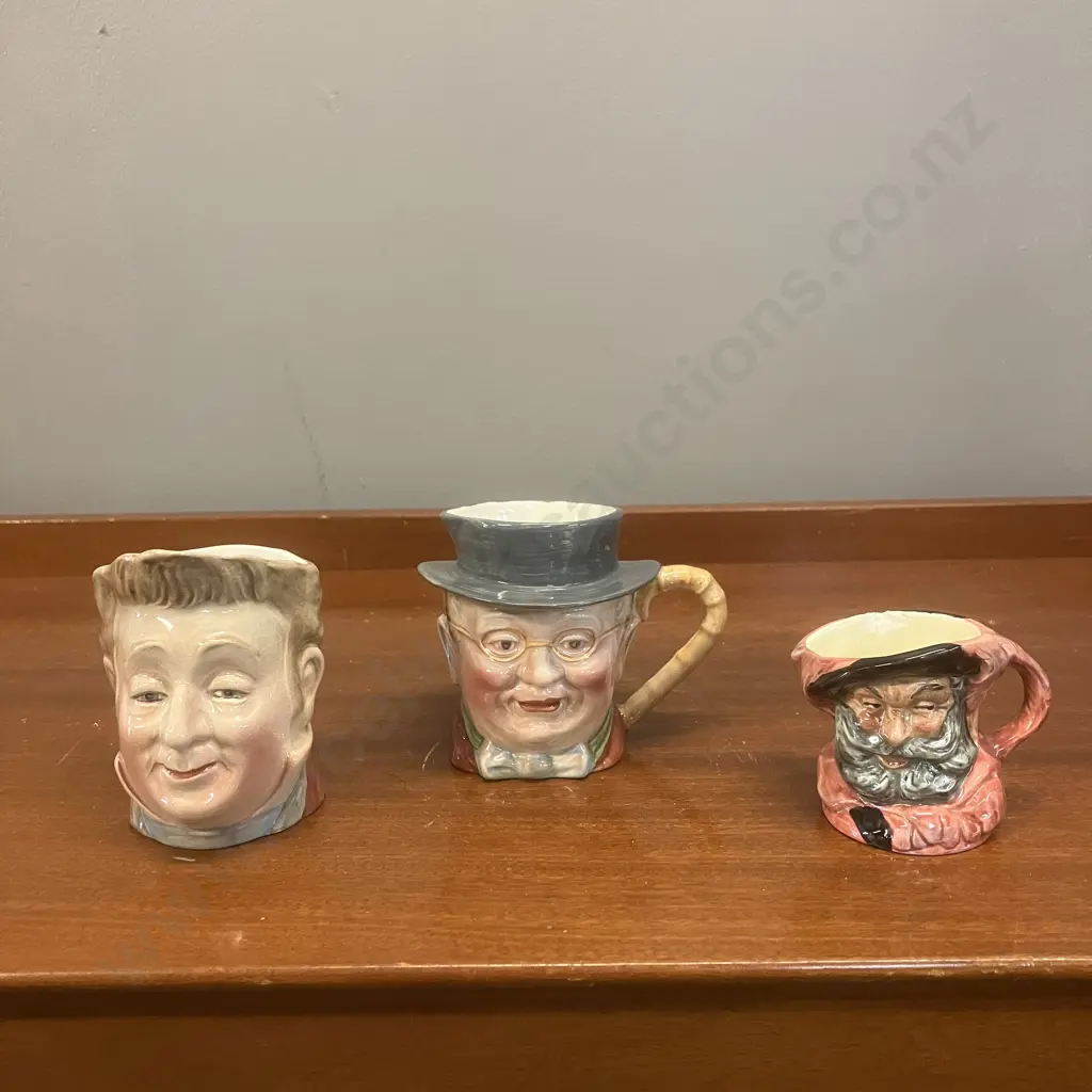 Vintage Beswick "Pecksniff" Dickens England #1129 Jug & "Pickwick" Small Character Toby Image 1++
