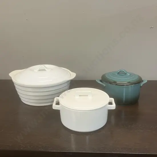 Simon Gault & Maxwell Williams Lidded Cookware Items x 3