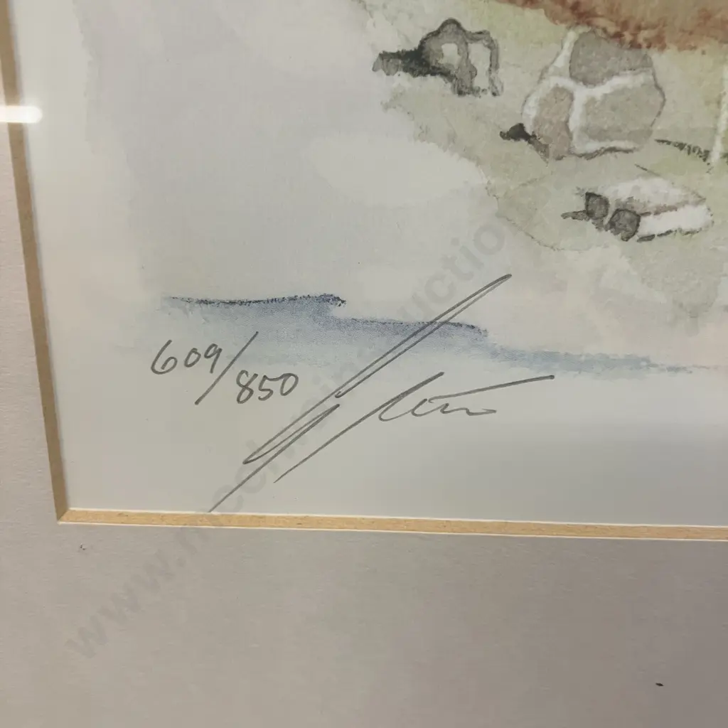 Gordon Ashton 'Baston Village, Salcombe' 609 / 850 Signed Limited Edition. 46 x 55cm Image 1++