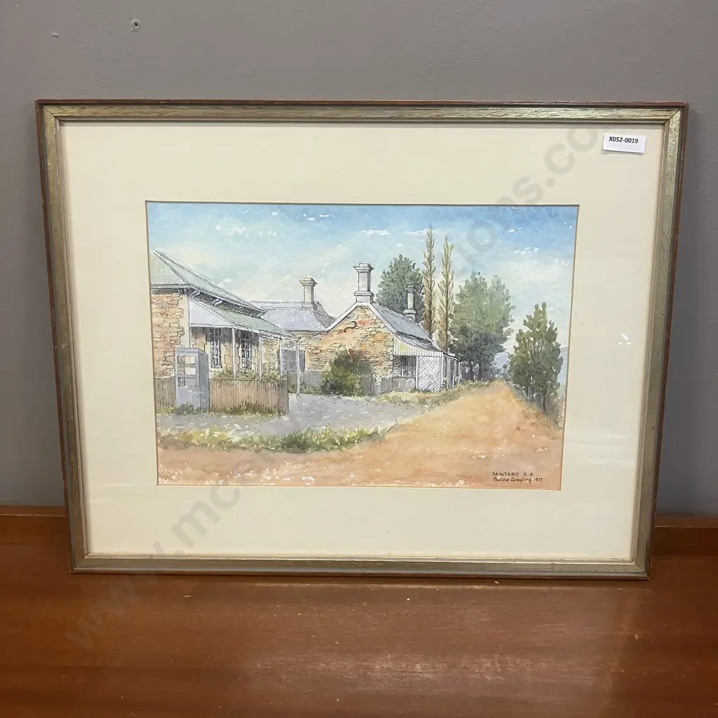 Pauline Grayling Original Watercolour - Mintaro S. A. Signed & Dated. 37 x 47.5cm Image 1++