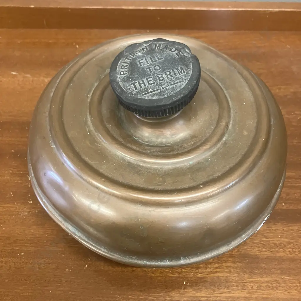 Antique English Copper Hot Water Bottle / Bed Warmer Image 1++