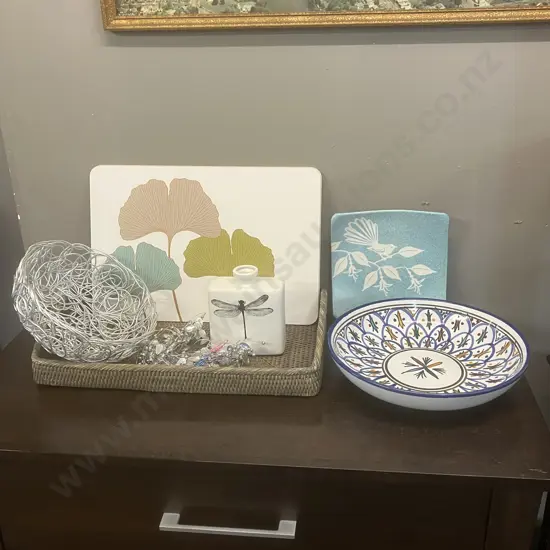 Tray, Platters, Tunisian Ceramic Platter Etc