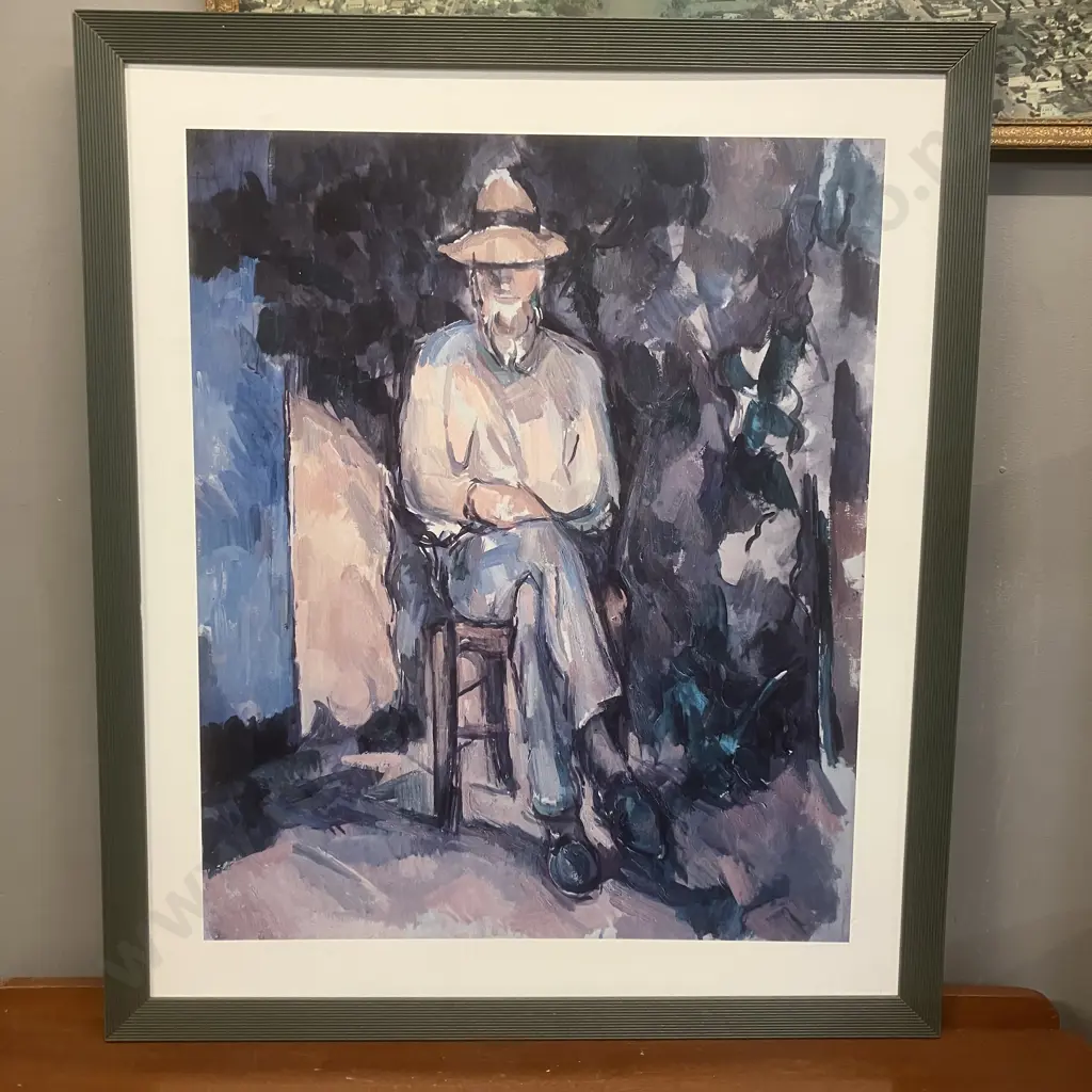 Paul Cezanne The Gardener Vallier Framed Print. 77 x 66cm Image 1++