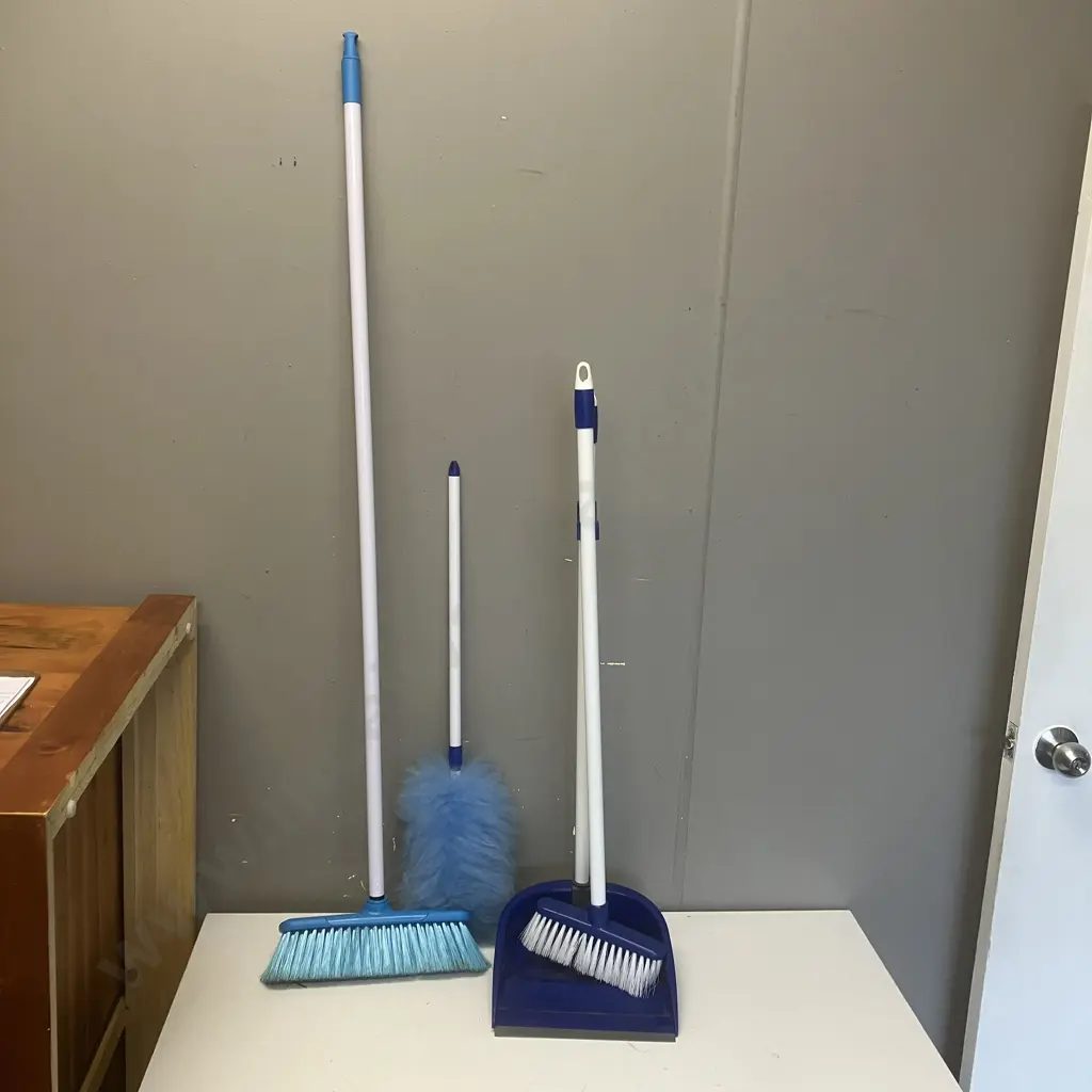 Broom, Brush With Pan, Duster Image 1++