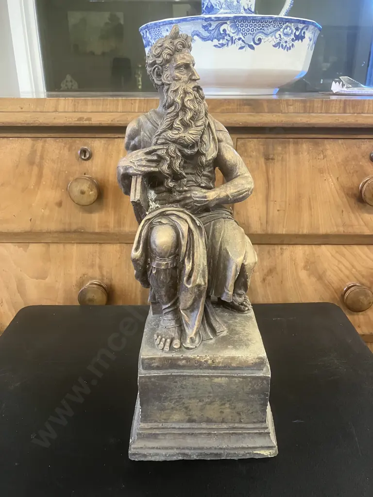 Michelangelo's Moses Statue 46cm High Figurine Image 1++