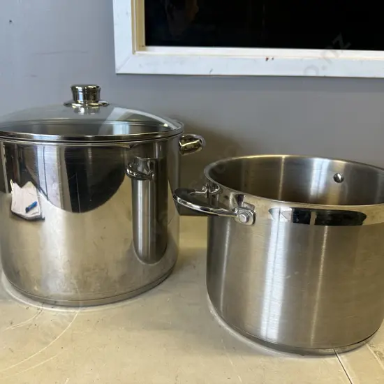 Assorted Lidded Stock Pot & Pot Including Master Class