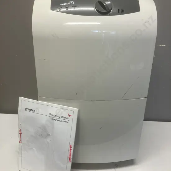 Evantair WDH-928HA Dehumidifier With Manual