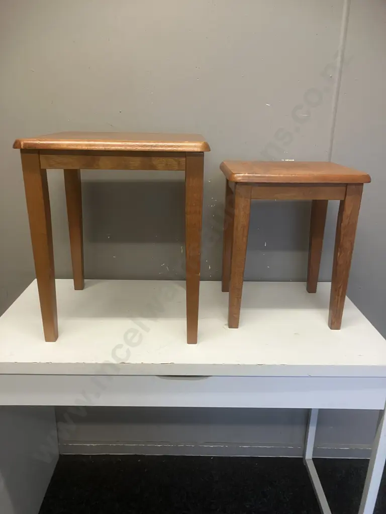 Nest of Three Side Tables - H40, 41 & 56cm Image 1++