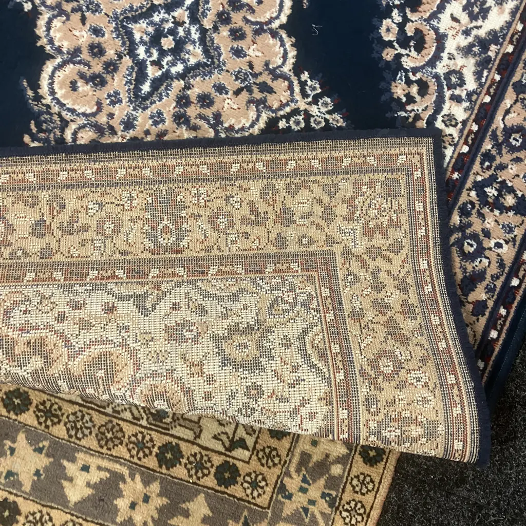 Blue & Beige Coloured Mat. 169 x 120cm Image 1++